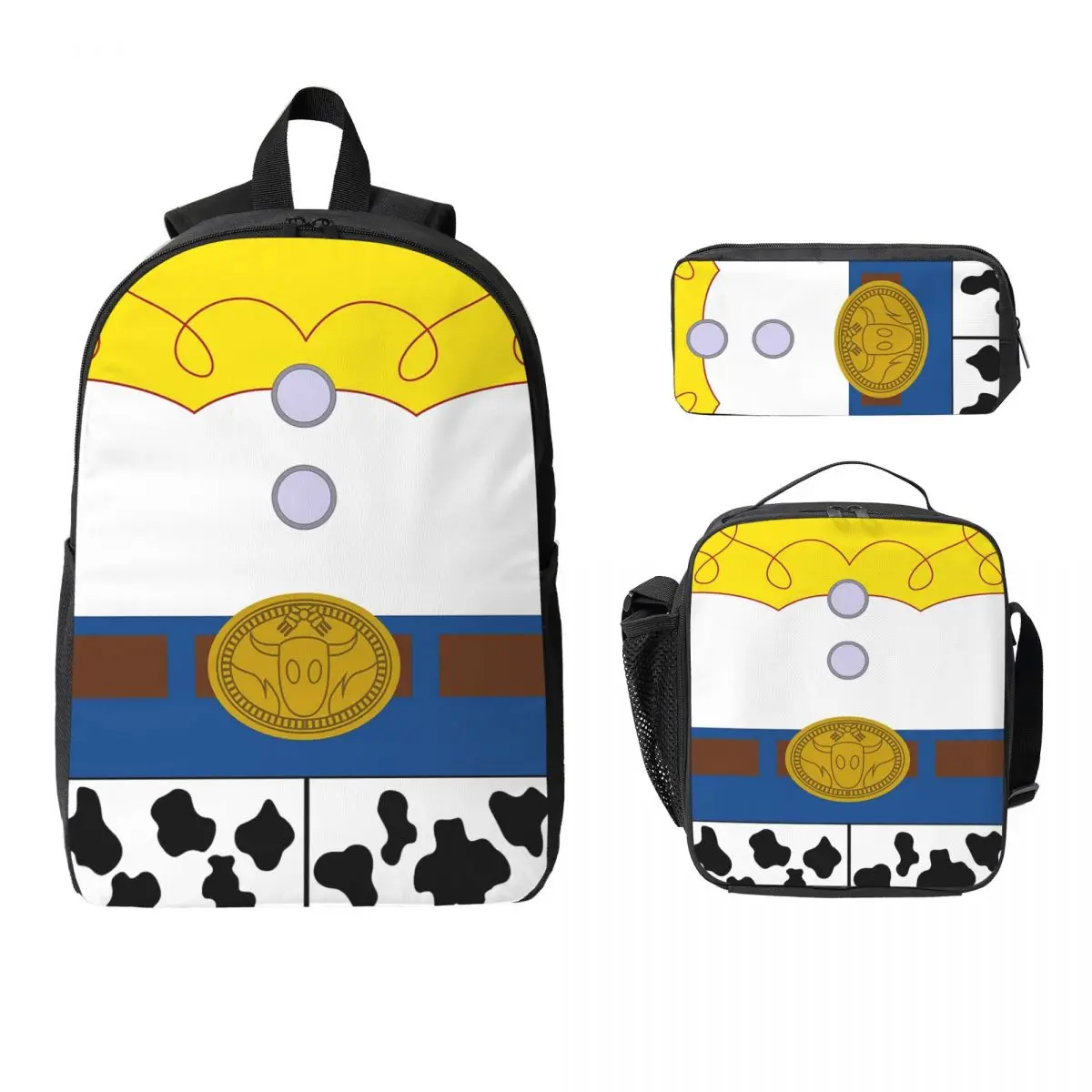 

Toy Cowgirl Jessie Backpack Student Boys Girls BookBag School Bag Computer Shoulder Bags 3ps Insulated Lunch Bag Pencil Case
