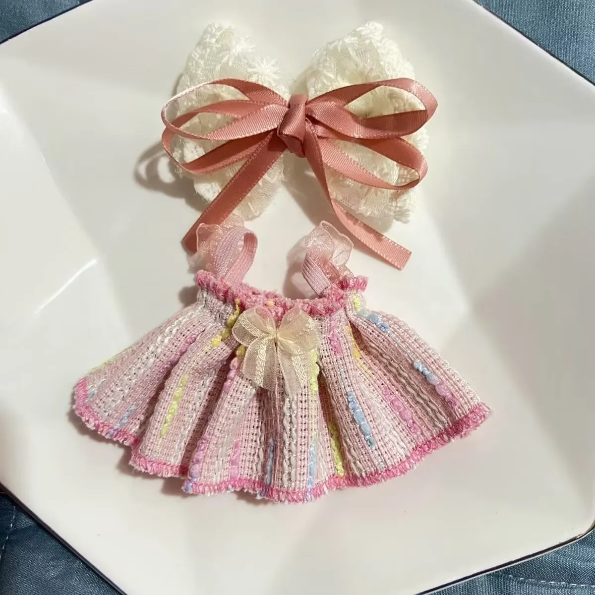 

15-20cm Kids' clothes, three generations' clothes, skirts, super cute kids' clothes, princess dress-up, dopamine