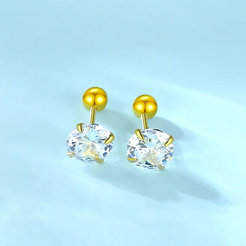 Real 0.2CT-3CT D Color Moissanite Four Claws Stud Earrings For Women Top Quality S925 Sterling Silver Gemstone Wedding Jewelry