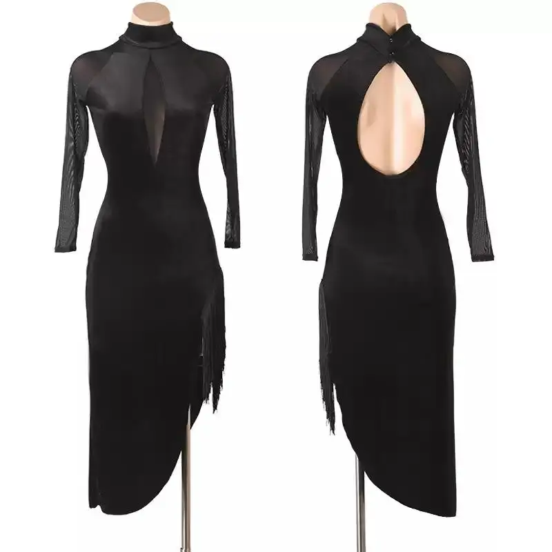 Girls Ballroom Dance Dress Modern Costume Womens Competition Sport Suit New Dancewear Clothing Practice Match Prom Waltz Outfit
