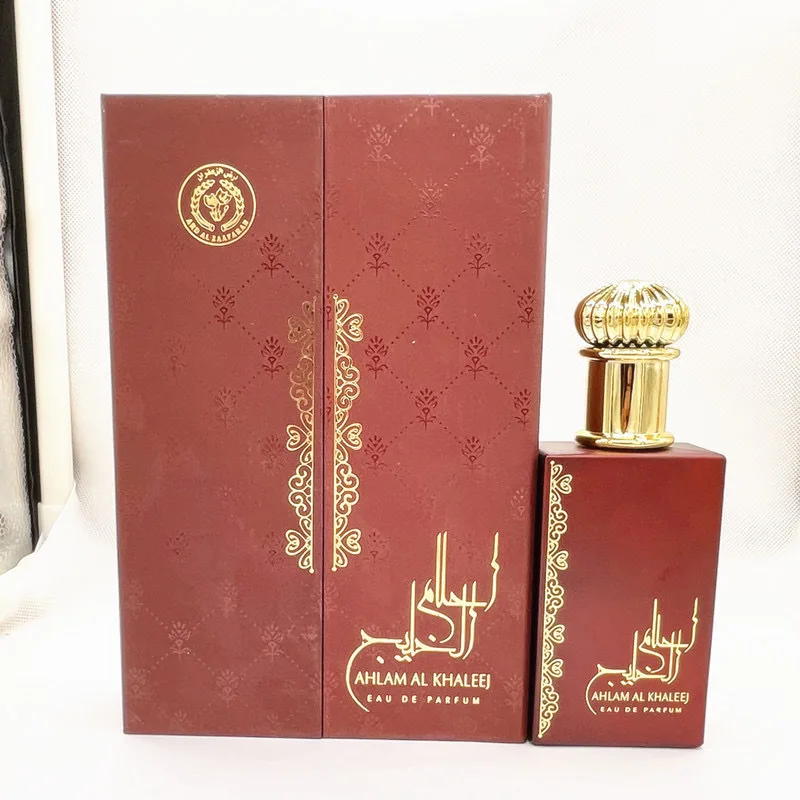 

100ml Arab Perfume Red High-grade Wooden Gift Box Middle East Unique Fragrance Wood Luxury Perfumes for Men Women