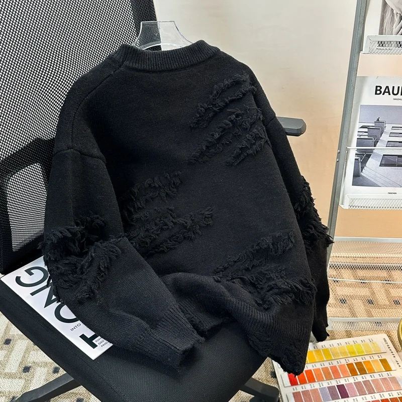 

Свободный круглый свитер-кардиган в японском стиле для молодежи, осенне-зимний, модный, вязаный, в стиле Lazy Sle, для ношения поверх одежды.