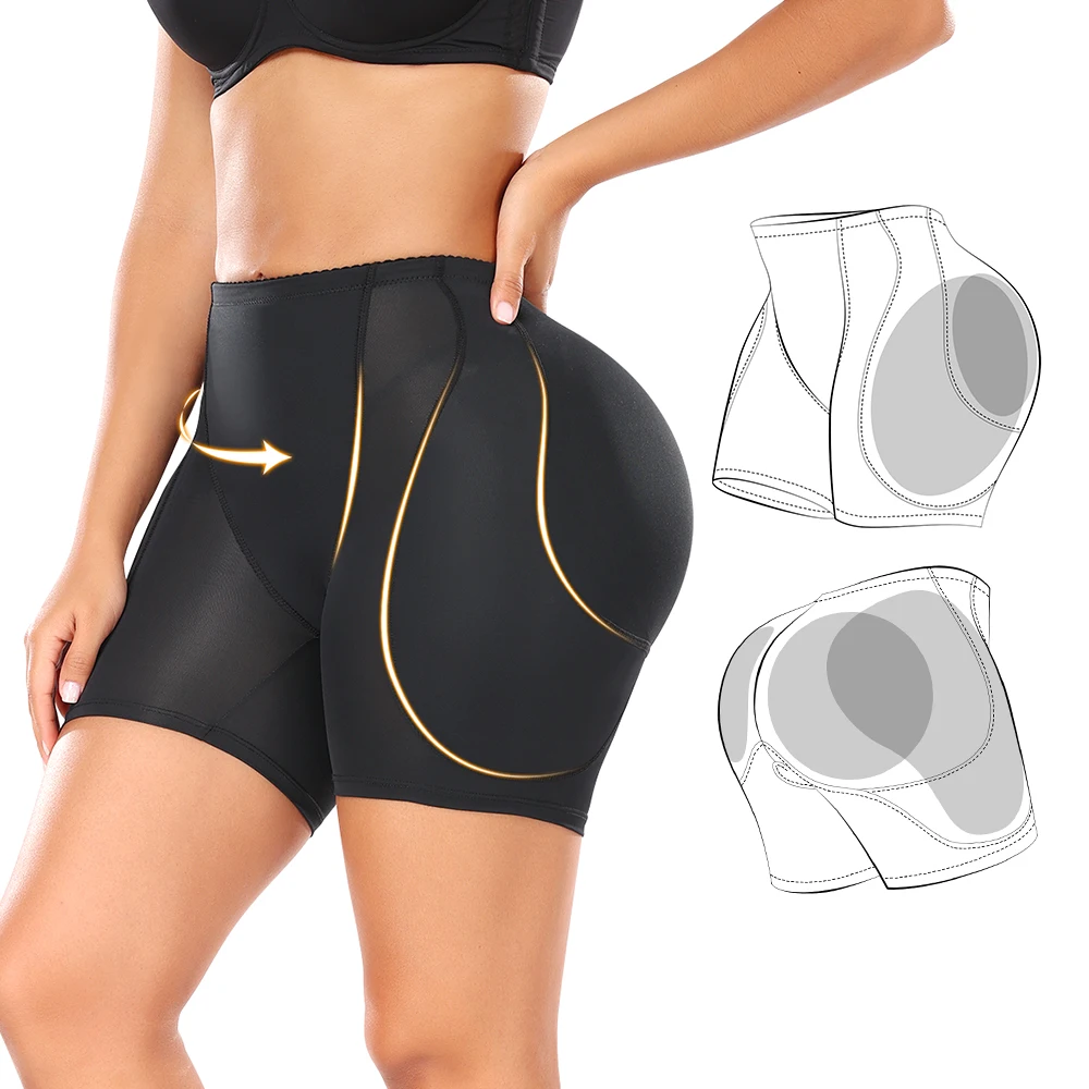 Struewear-Culotte de contrôle pour femmes, 4 coussinets pour les hanches et les fesses, rehausseur de corps, éponge rembourrée, fesses plus grandes