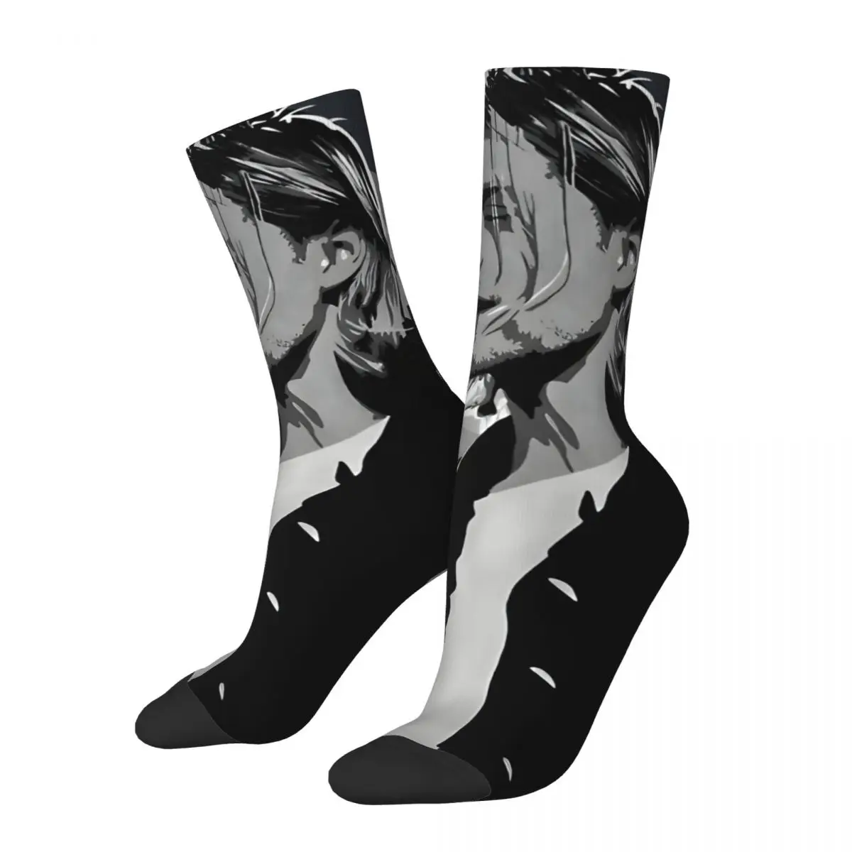 Vintage UKC Men's compression Socks Unisex Utero Harajuku Seamless Printed Novelty Crew Sock