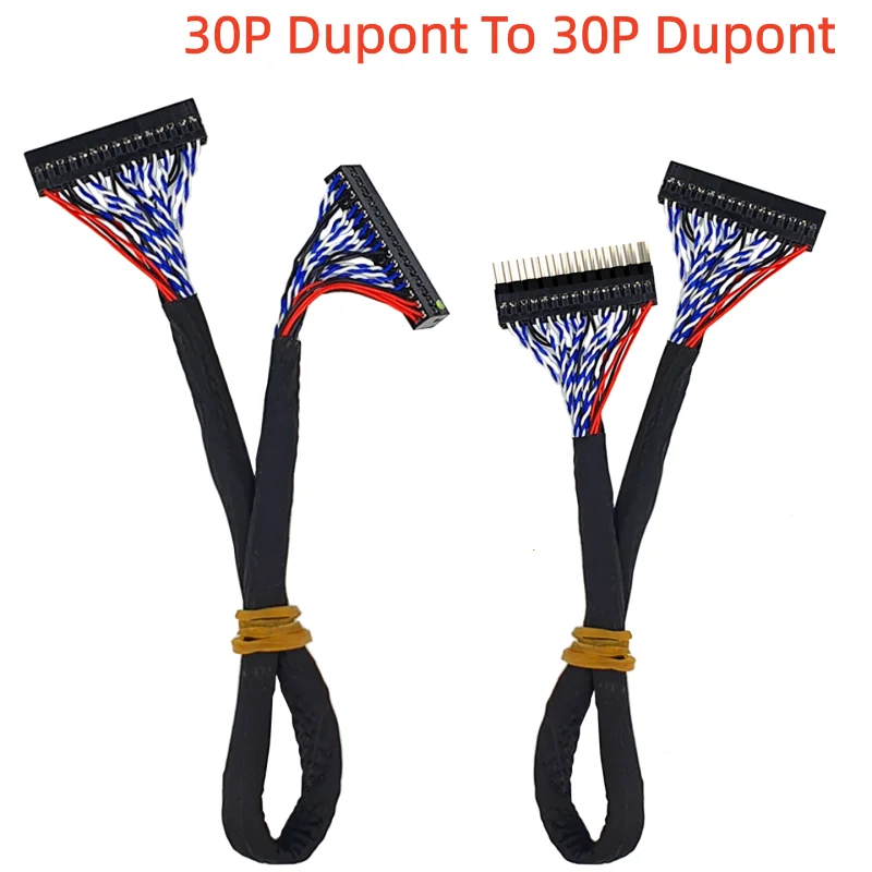 1PCS LVDS Screen Line 30P DuPont Pair 30P DuPont Double 8 Definition 120HZ Adapter Plate Chain Wiring