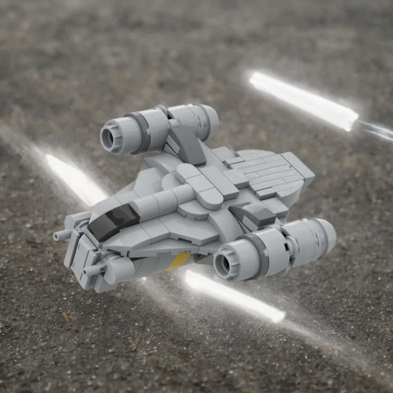 

141PCS Star Battle Miniature MOC The Razor Crest Micro The Mandalorian DIY Toy Creative Construction Block Gift for Kid Children