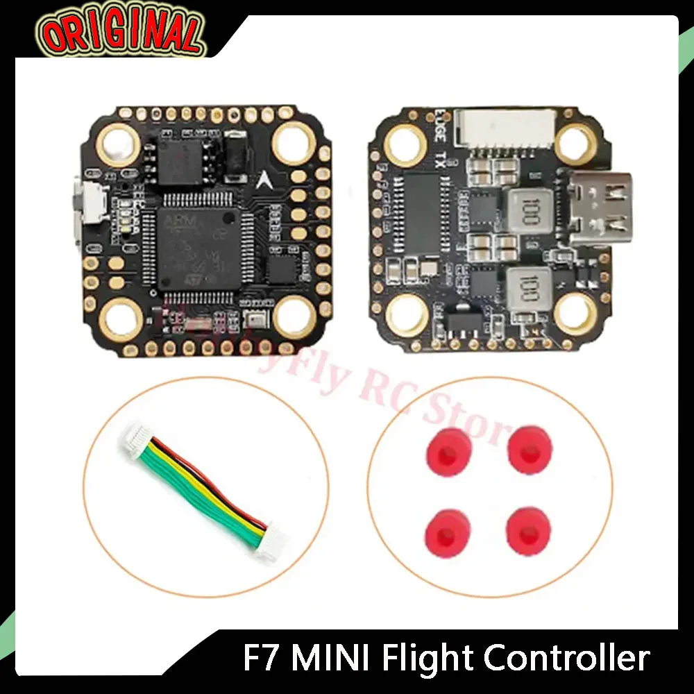 

Новый контроллер полета F7 MINI — черная коробка MPU6500 16 МБ, Betaflight 3-6S Lipo 20x20 мм для RC FPV Drone