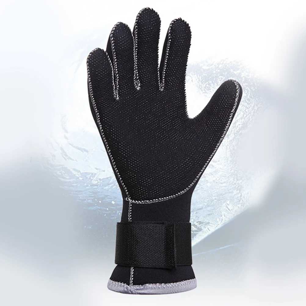 

3Mm Neoprene Diving Gloves Non-Slip Thermal Snorkeling Gloves for Wakeboarding Canoeing Water Sports Anti-Wear Hand Protection