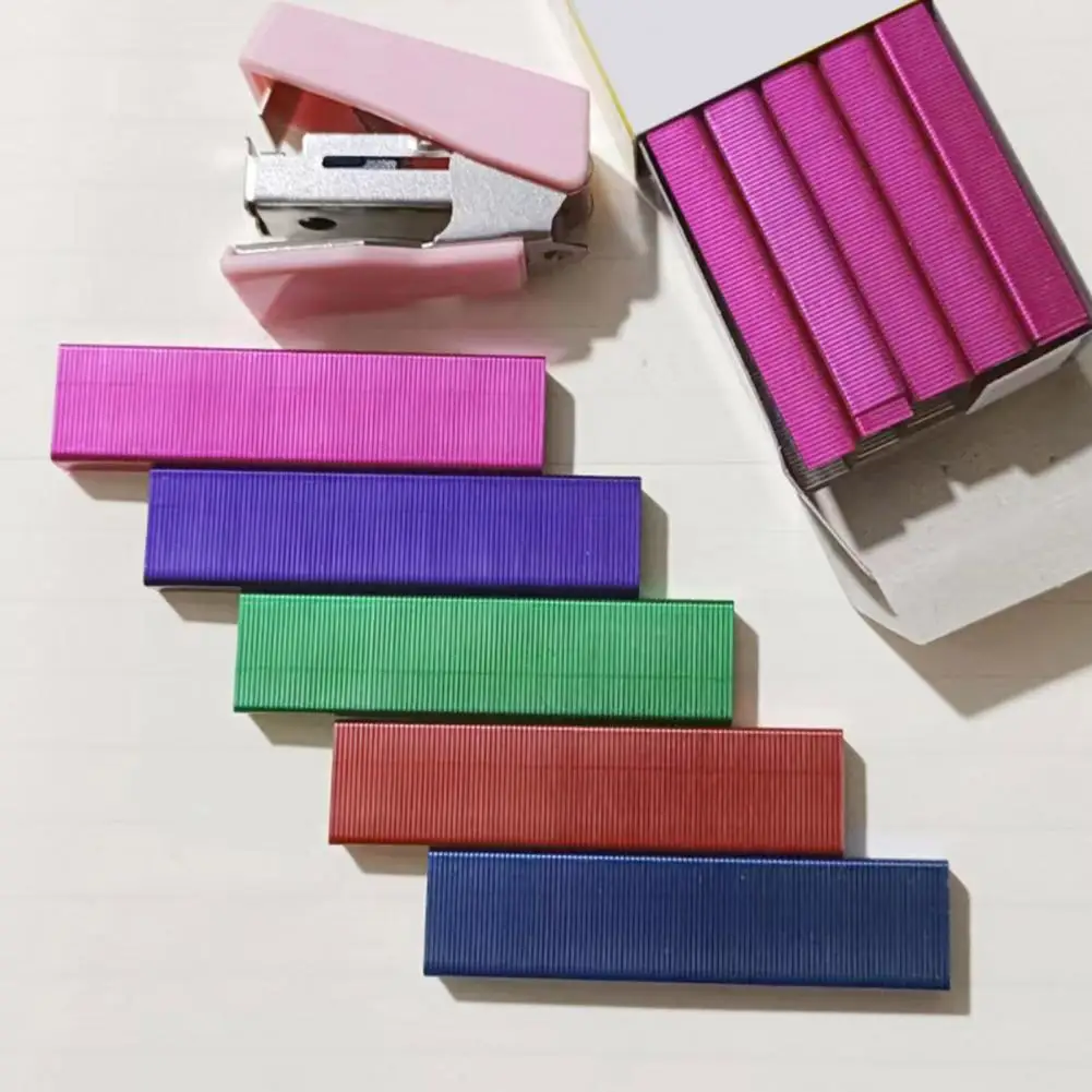 9.5mm Green Colored Staple 3000 Refill For Desk Stapler 1000 Per Pack Total 3 Pack Office Staple School Bookbinding Staple Tool