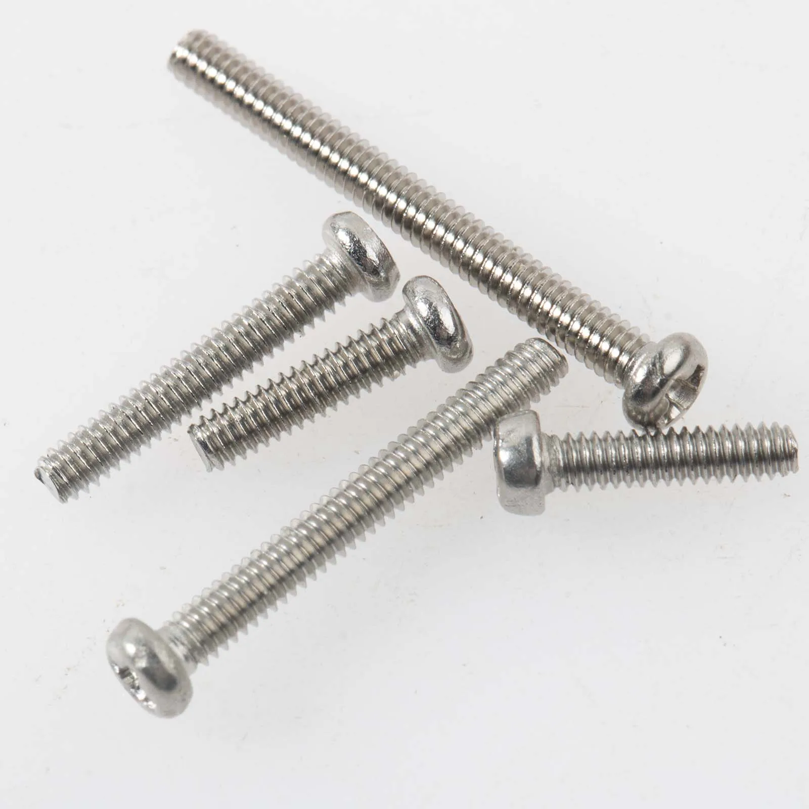 50Pcs M2 304 Stainless Steel Machine Screws Cross Phillips Round Pan Head Screw Bolt 6/8/10/12/16/20mm