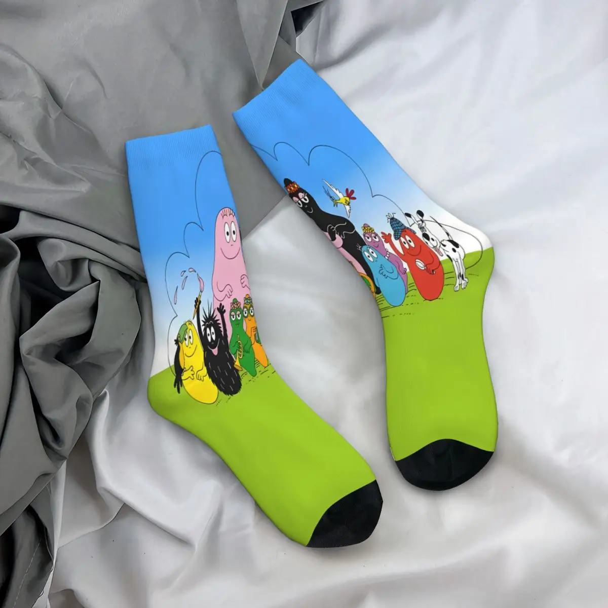 Les Barbapapa Socks Male Mens Women Summer Stockings Polyester