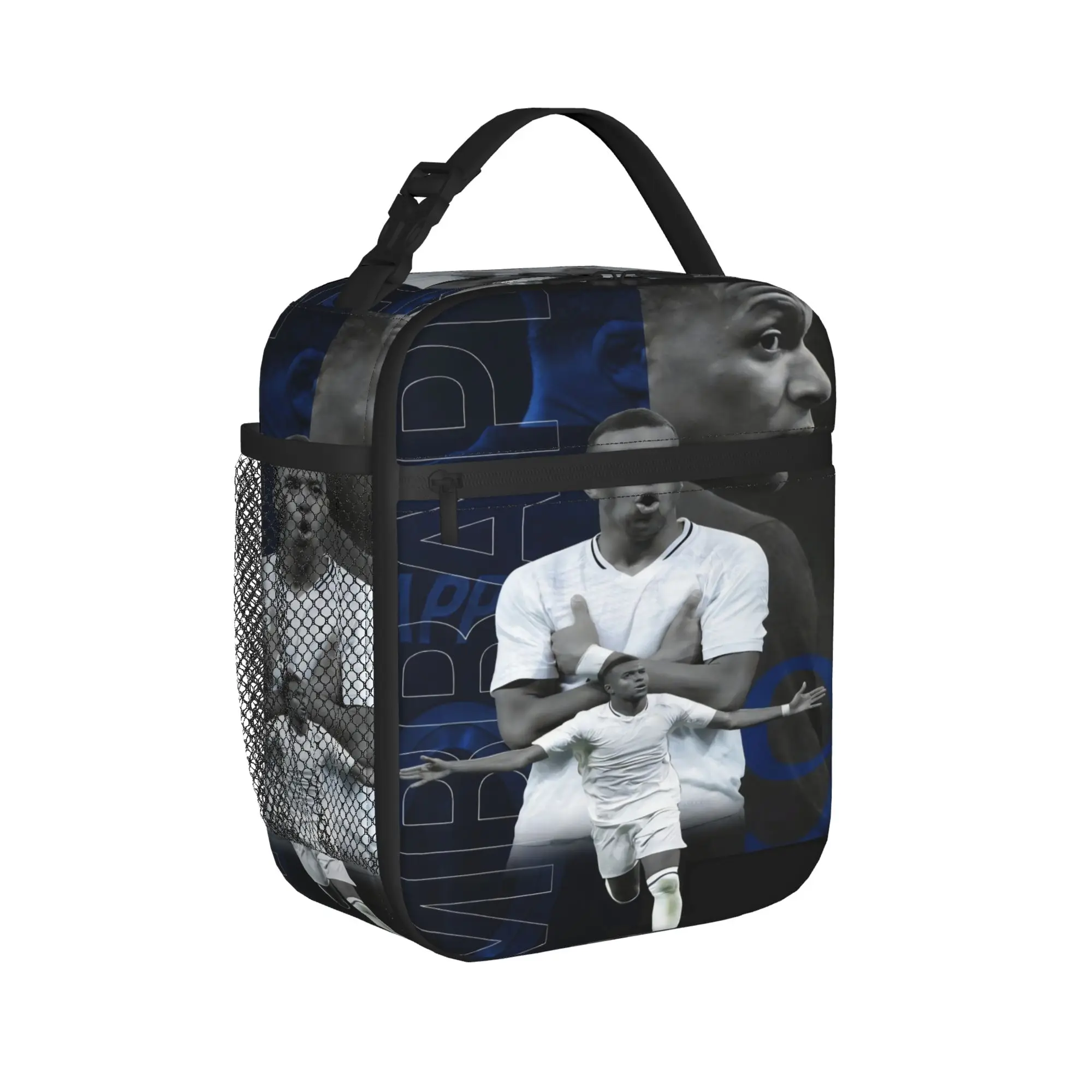 

M-Mbappes Insulated Lunch Bag Thermal Bag Lunch Container Football Soccer Large Tote Lunch Box for Men Women Beach Picnic