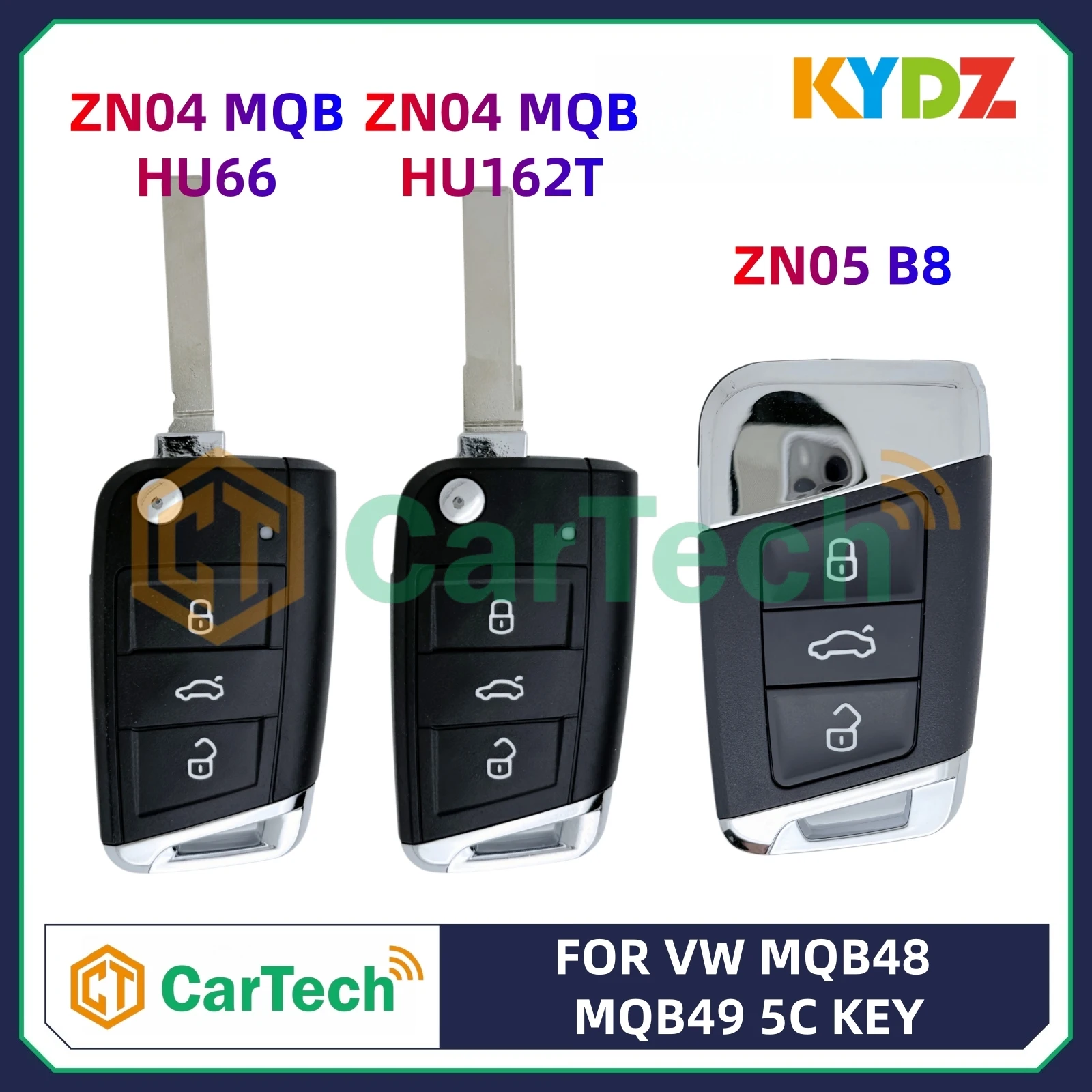 Cartech KYDZ Smart Remote Key Support MQB MQB48 MQB49 5C Work with KYDZ Cube Cube2 Stone