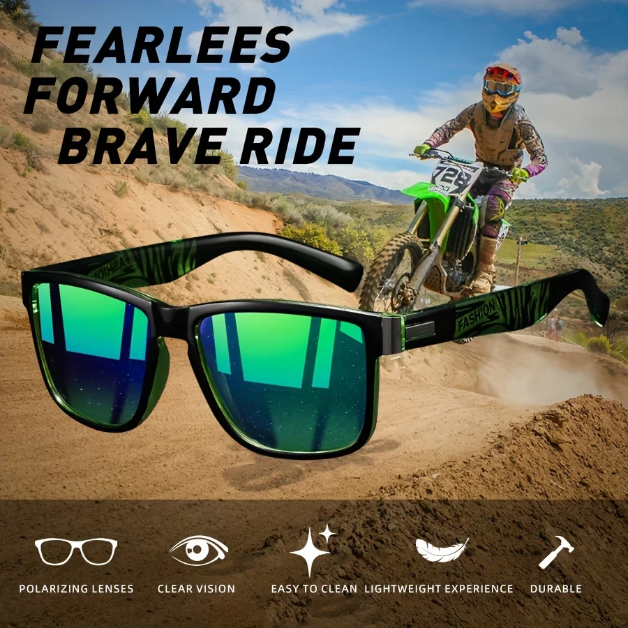 أزياء خمر مربع الاستقطاب النظارات الشمسية الرجال النساء القيادة الصيد الفاخرة العلامة التجارية مصمم نظارات شمسية سائق نظارات UV400