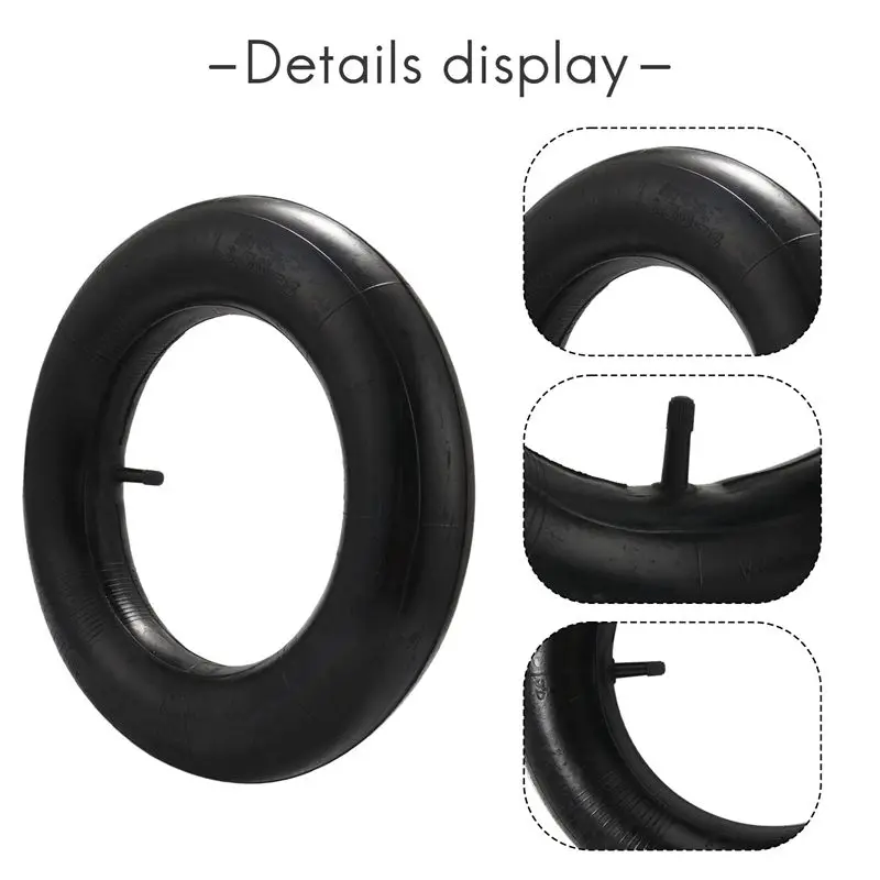 B03C-Wheelbarrow Inner Tube 3.50-8 Heavy Duty Rubber Inner Tube Replacement With Tr13 Valve Stem Garden Cart Inner Tube