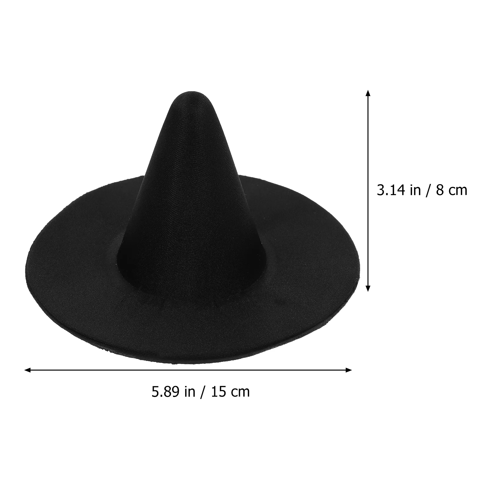 Halloween Witch Hat DIY Crafts Miniature Hats Baby Clothing Accessories for Tiny Decoration Cute Shine