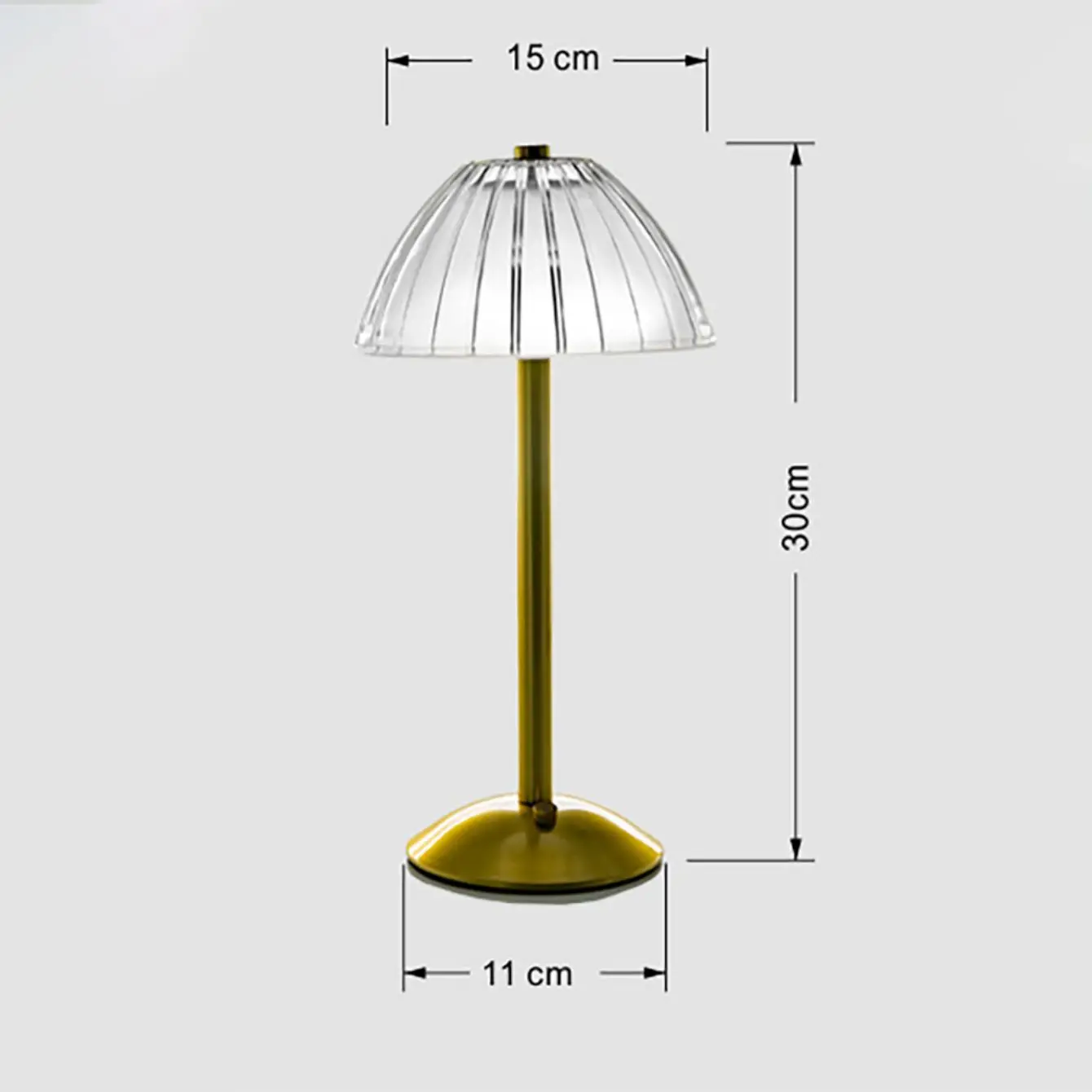 Crystal desk lamp touch switch bedroom bedside lamp retro high-end study art decorative lamp