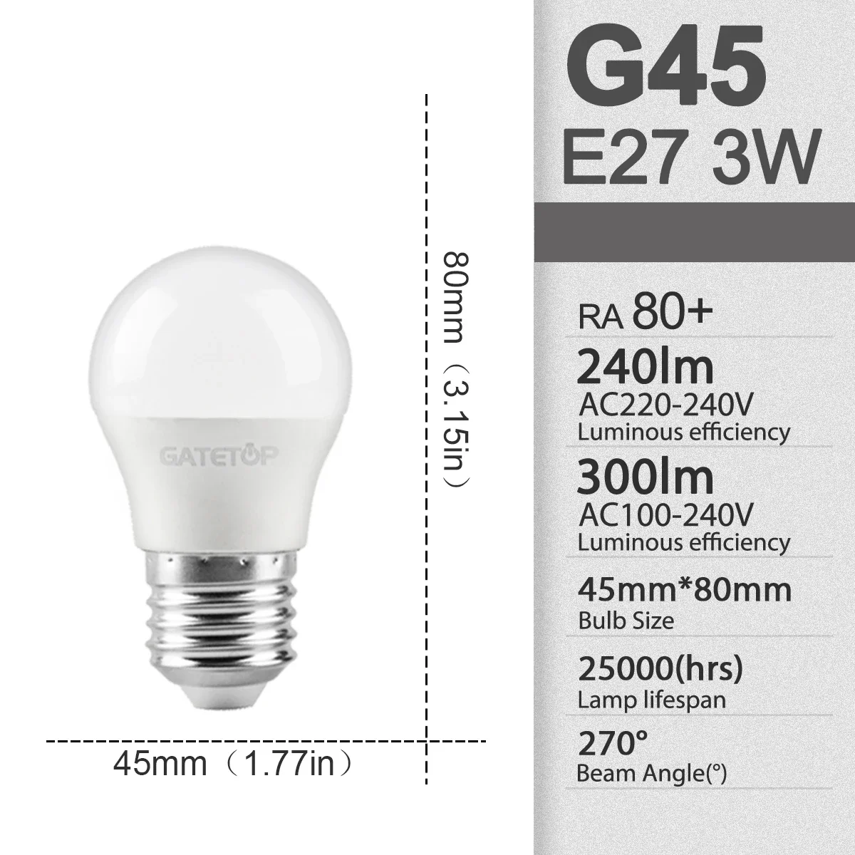 10 pcs/lot LED ampoule E27 AC 110 V 220 V 3 W 8 W 9 W 12 W 15 W 18 W 20 W 24 W LED A60 G45 économie 