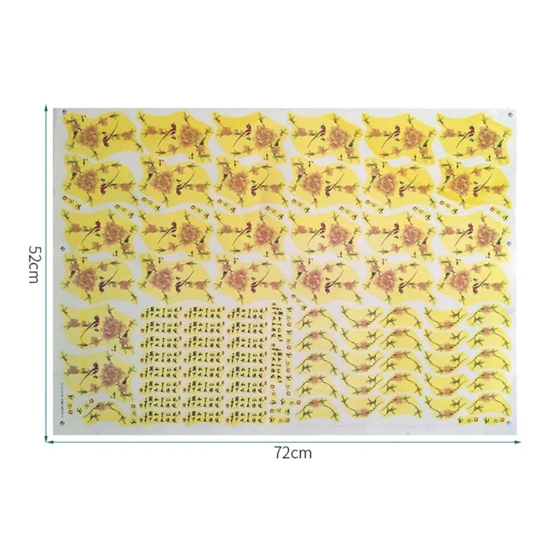 1 Sheet Glaze Underglaze Flower Paper Porcelain Decal Paper Transfer Ceramic Decals Pottery Ceramics Clay Transfer Paper