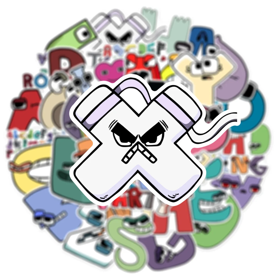 10/30/50 sztuk alfabet Lore litery legenda Cartoon naklejki Graffiti śmieszne dekoracyjne Party kubek wody naklejka na telefon komórkowy