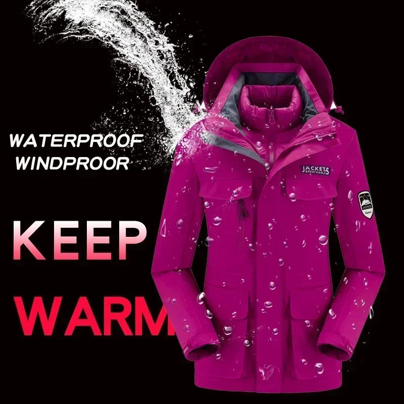 Ski Jacket Women Thick Warm Snow Coat Windproof Waterproof Winter Female Jacket Outdoor Snowboard Cycling Camping Brand