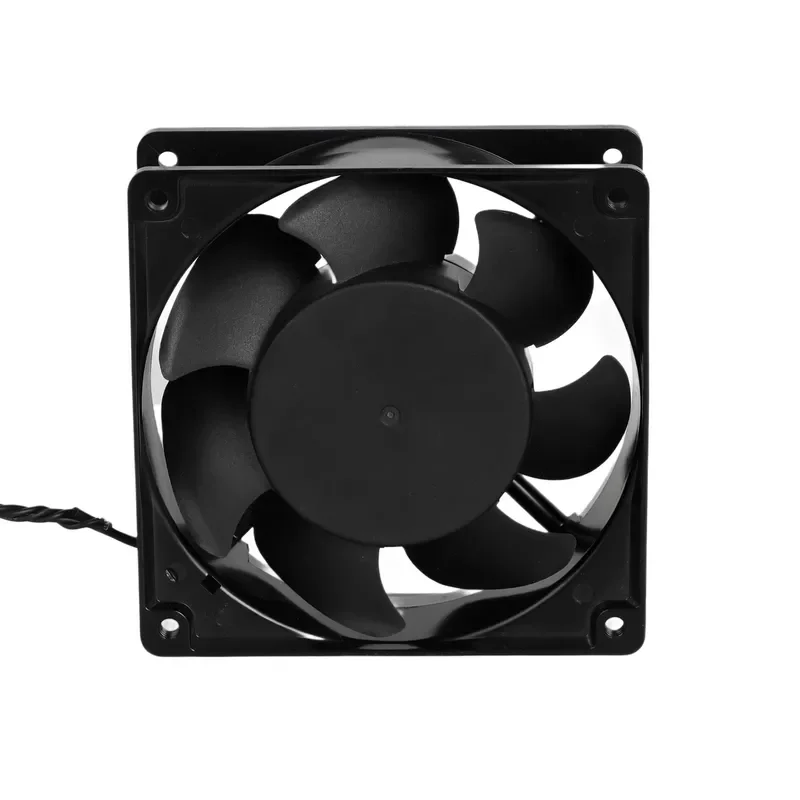 120mm AC Axial Fan 120x120x38mm Industrial Cooling for Server Cabinet Rack IP68 Waterproof Aluminum Frame Double Ball Bearing