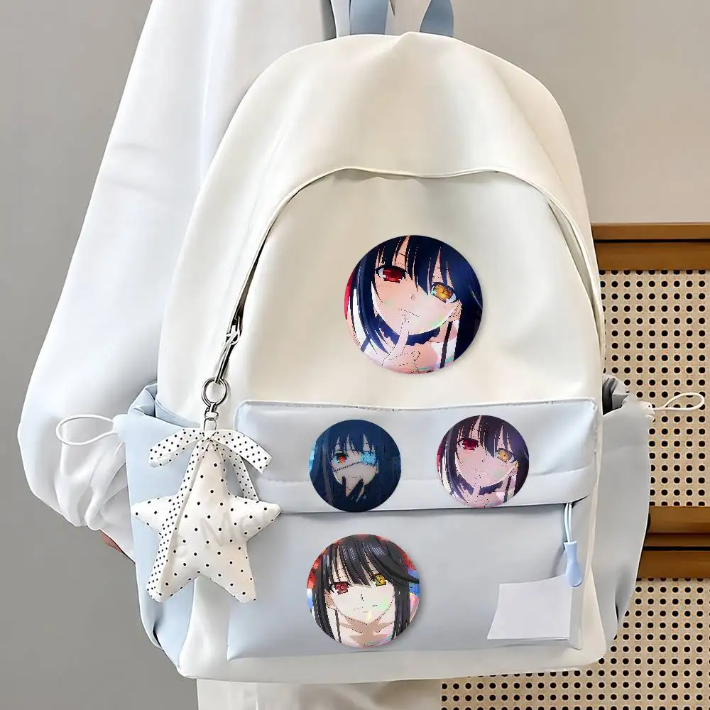 D-DATE-E A L-LIVE Gs-IRL Cute Cool Round Pin Badge Set For Anime Game Music Cartoon Fans Backpack Denim Jacket Hat Decoration
