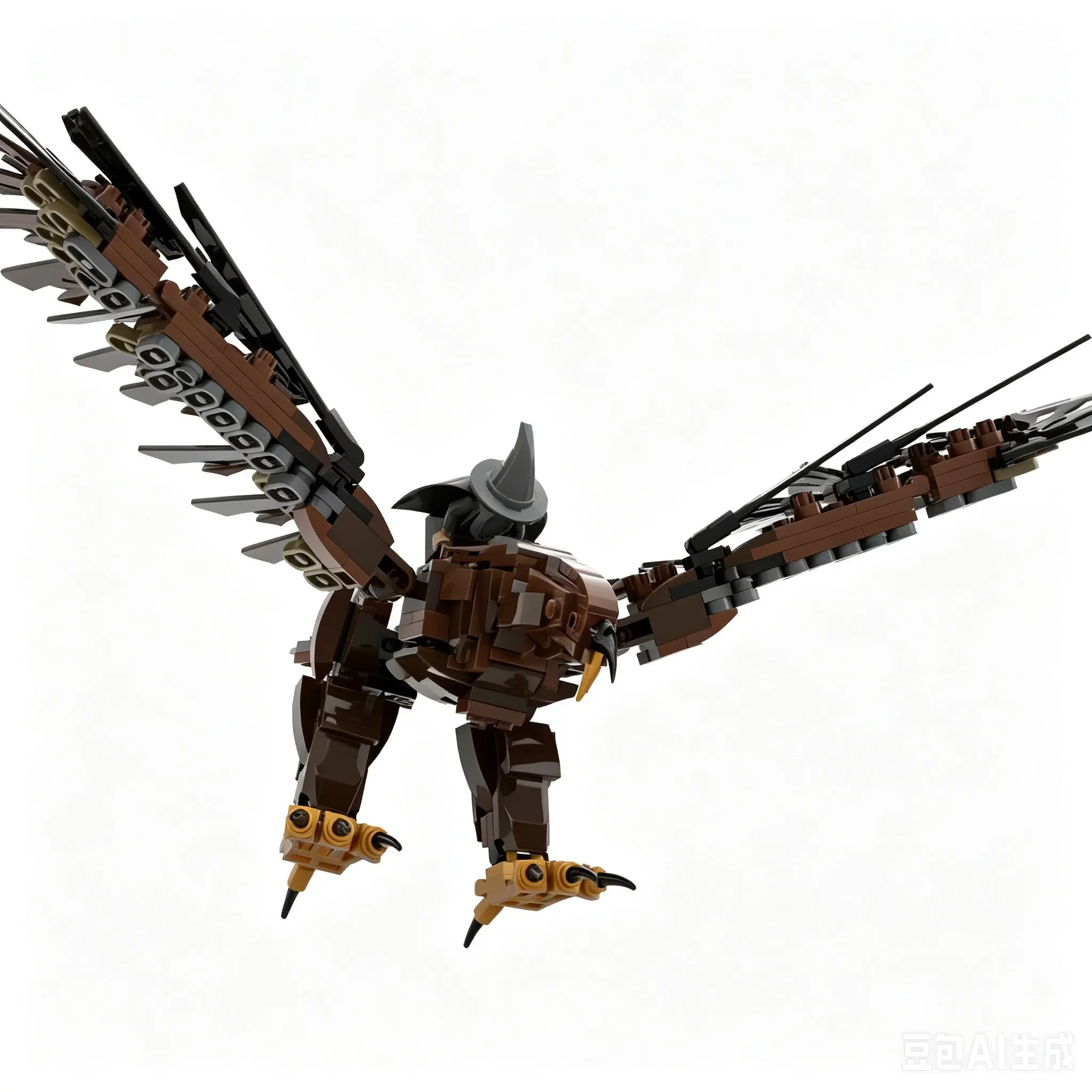430PCS Children Mythical Eagle Creature Building Blocks Kids Desktop Display Model Boys Fantasy Birthday Gift