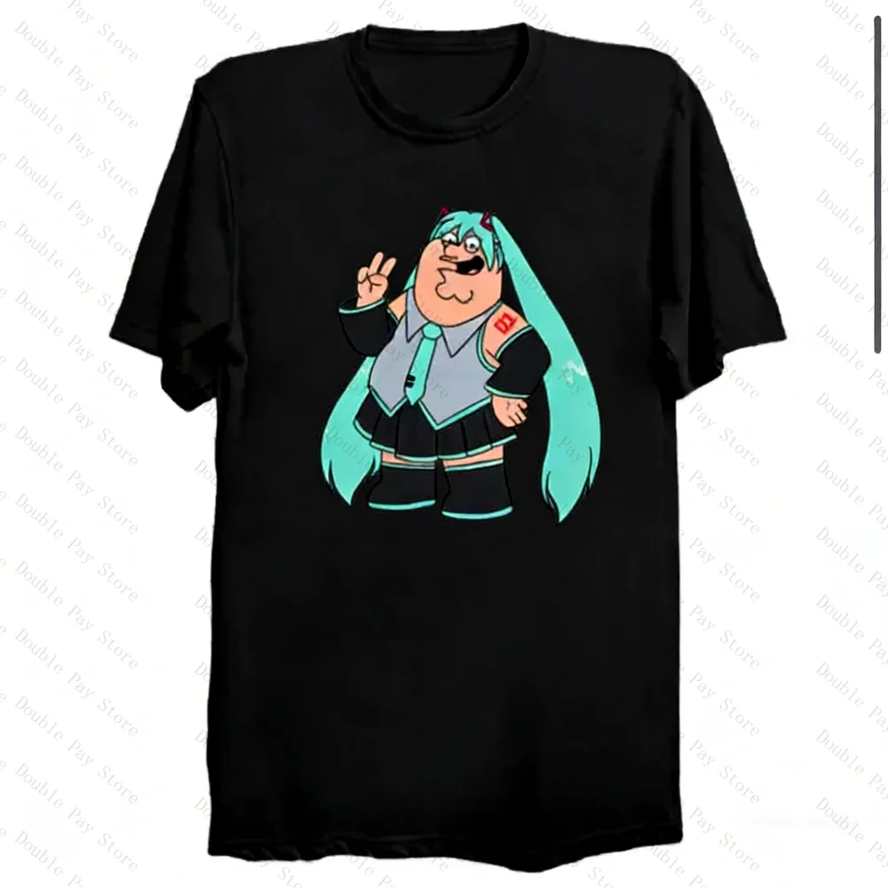 Peter Griffin Miku Meme T-Shir - Anime Cosplay Meme incelemesi ve fiyatı