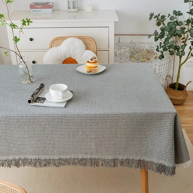 Cream Style Tablecloth Coffee Table Background Atmosphere Rectangular/circular Multi Floral Multi-color Home Dining Table Cloth