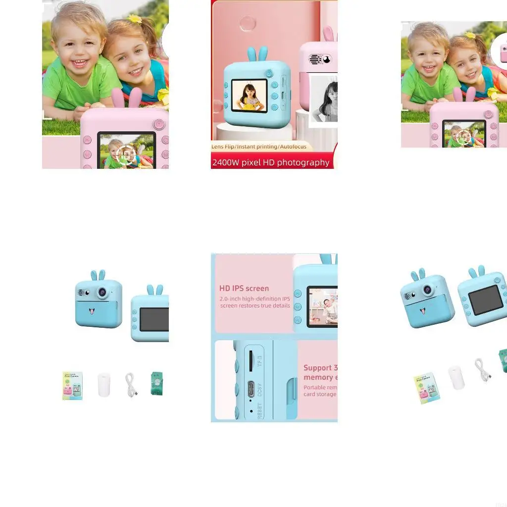 

193A Instantly Print Digital Camera Portable and High Resolution Photo Easy Printing