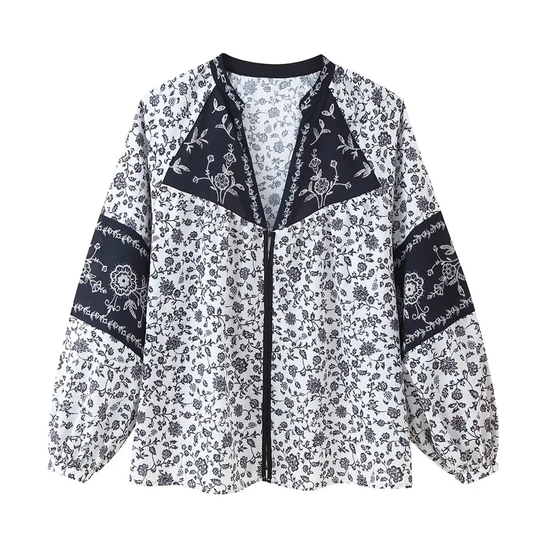 

Женская повседневная модная рубашка с цветочным принтом, осень 2025, Новое поступление, топ с позиционированным принтом для женщин