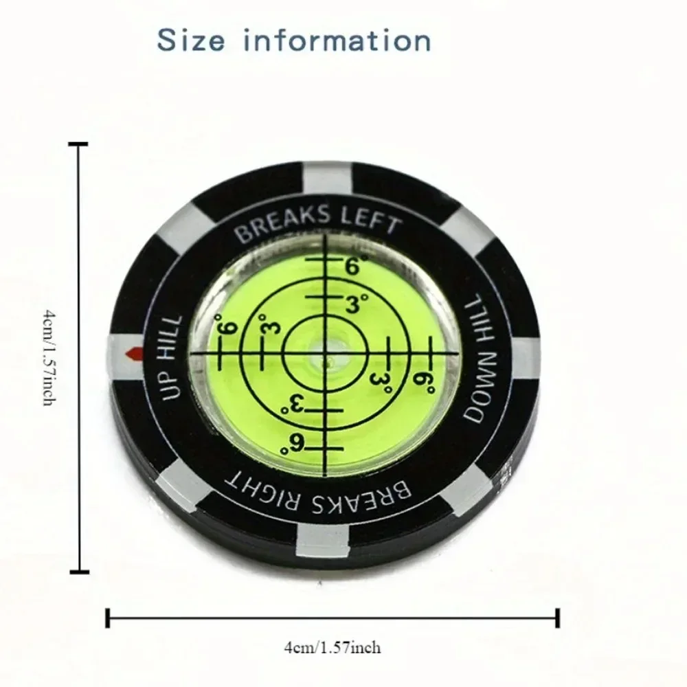 جولف قاذفة الكرة علامة عالية الدقة مستديرة الأخضر قارئ الغولف وضع المعونة جولف المنحدر وضع القارئ 1 قطعة JJ024 #6