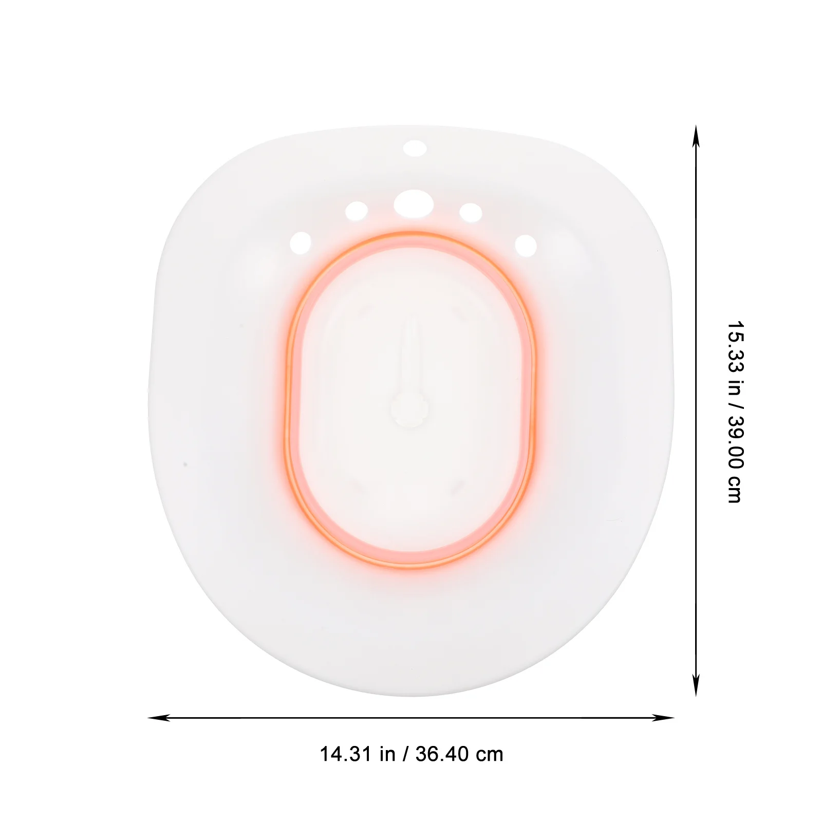 

1Set Plastic Sitz Bath Basin Thick Durable Toilet Seat Postpartum Care Wash Basin Comfortable Skin Friendly Pink