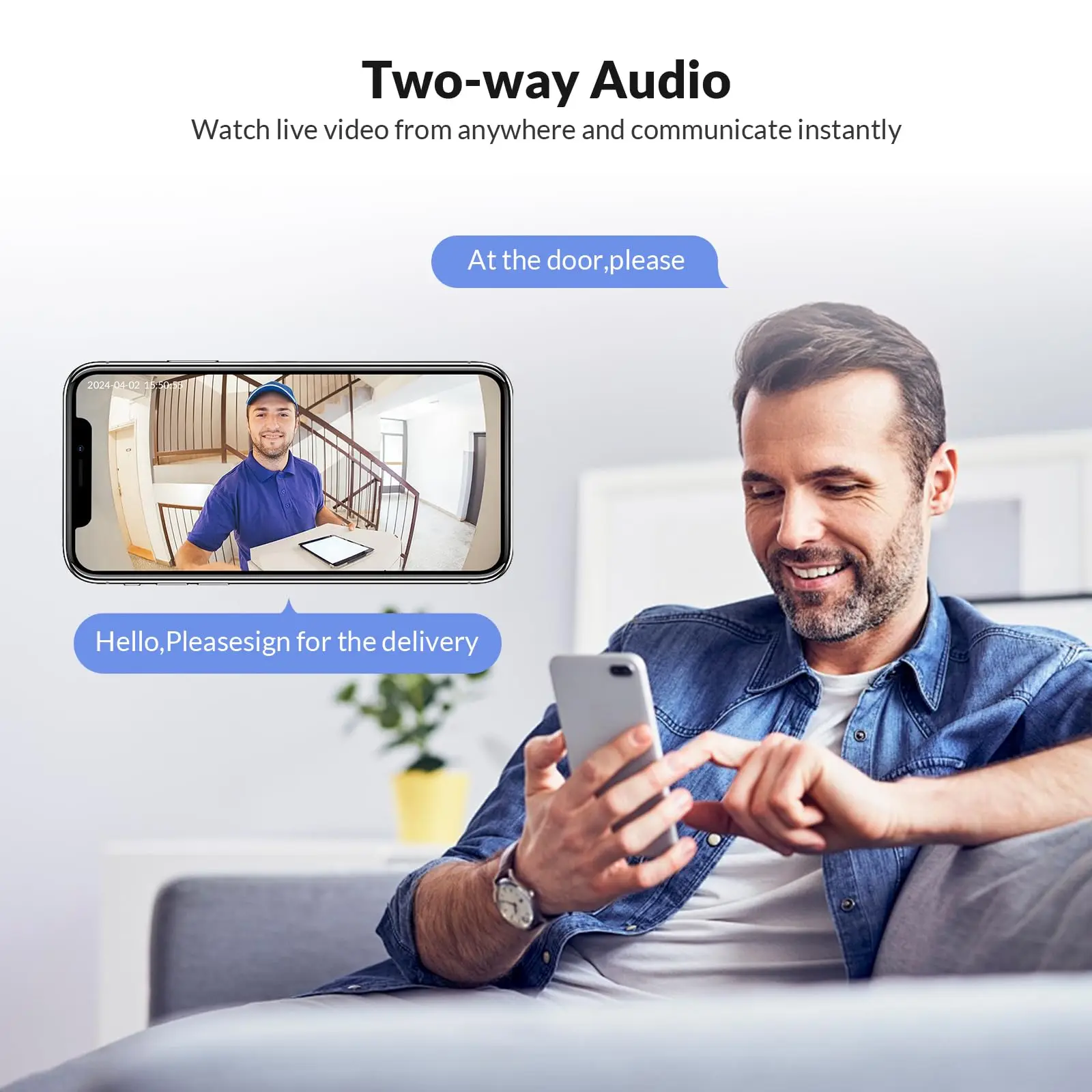 HD беспроводной Wi-Fi видимый дверной звонок камера водонепроницаемый видео дверной звонок умный уличный дверной звонок с камерой Vision Tools