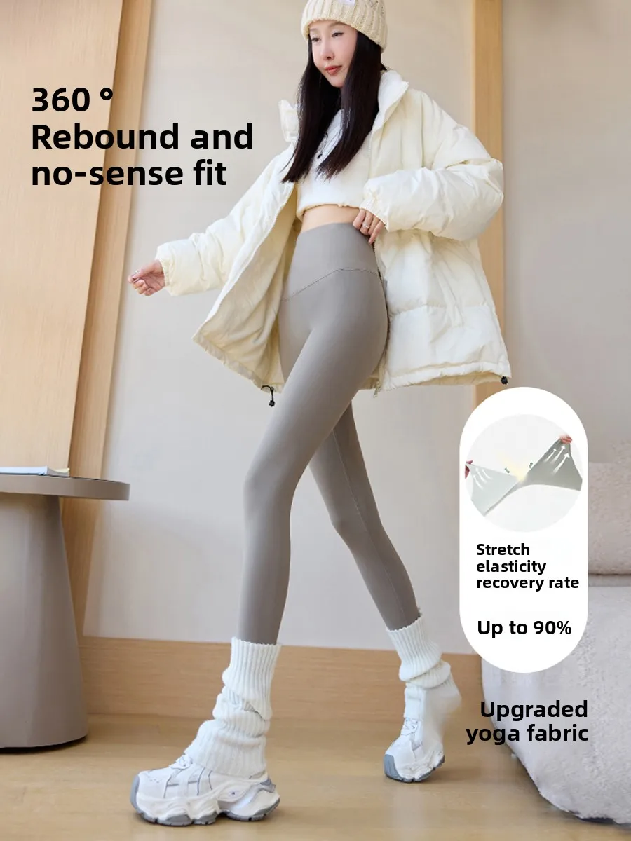 Dames Thiened Camere Yogabroek Herfst Winter Bovenkleding Warme basislaagbroek aped ark Finet Panty Fluwelen legging