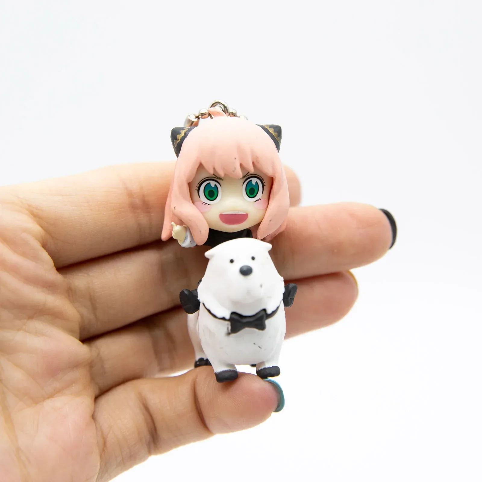 

Bandai SPY X FAMILY Anya Forger Kawaii Cute Pendant Lovely likable Toy Model Anime Figures Collect Ornaments