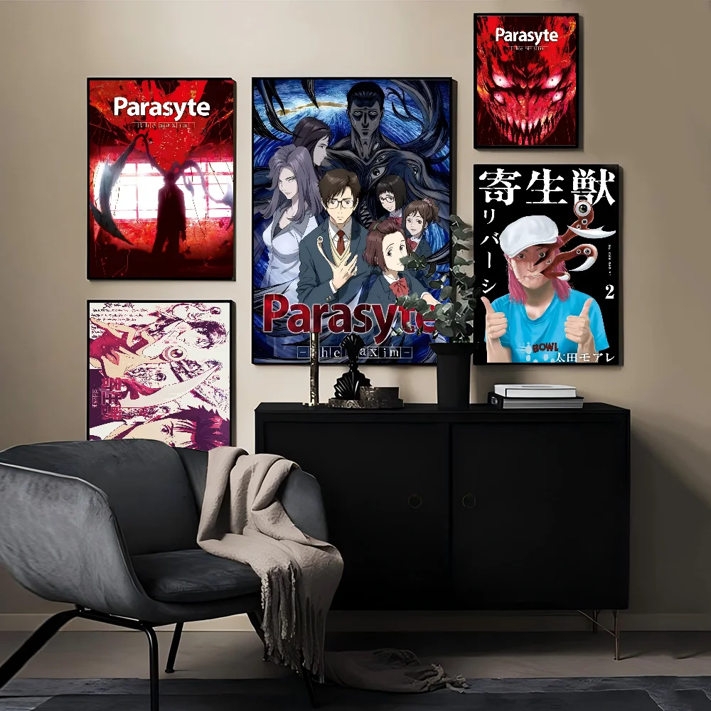 Anime Parasyte The Maxim Good Quality Prints And Posters Waterproof Paper Sticker Coffee House Bar Posters Wall Stickers