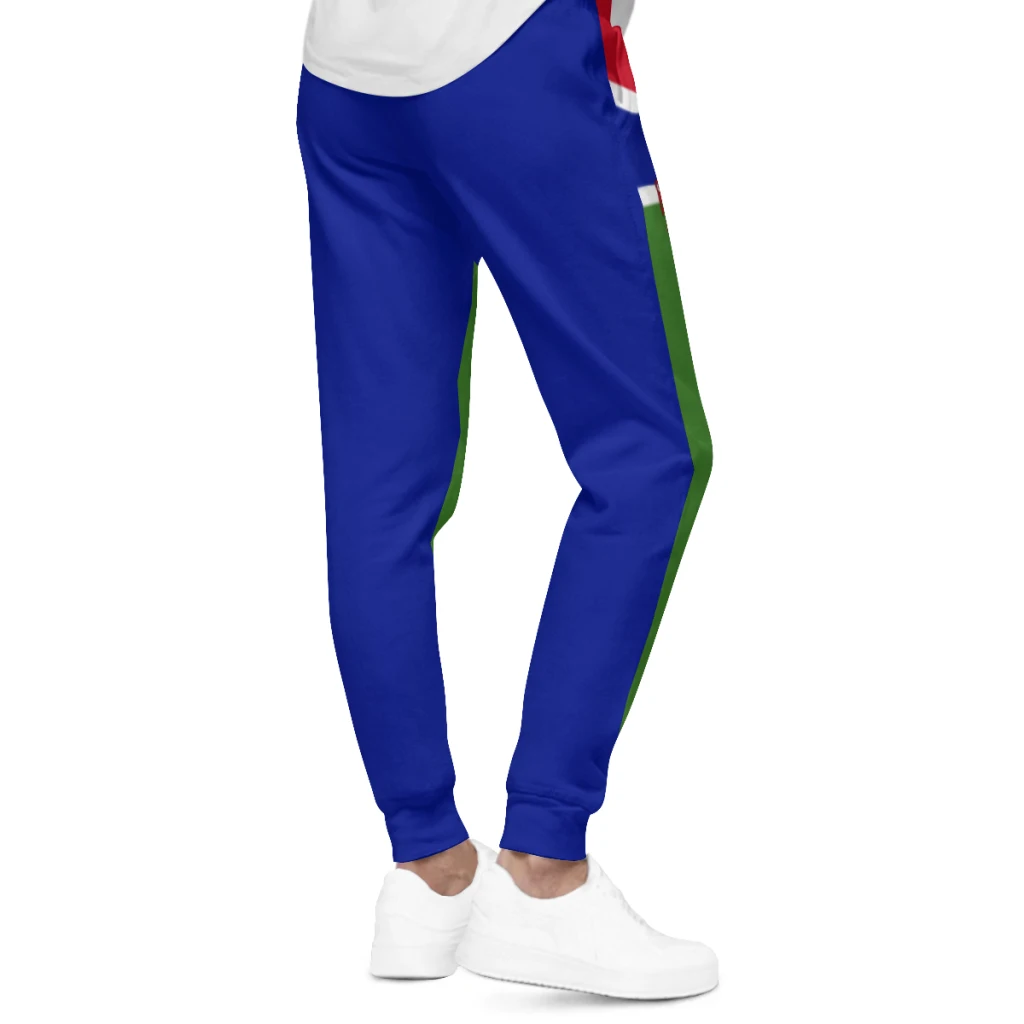 Mens Sweatpants Gambia Flag  Gambian Pants with Pockets Joggers Soccer Football Multifunction Sports Sweat With Drawstring