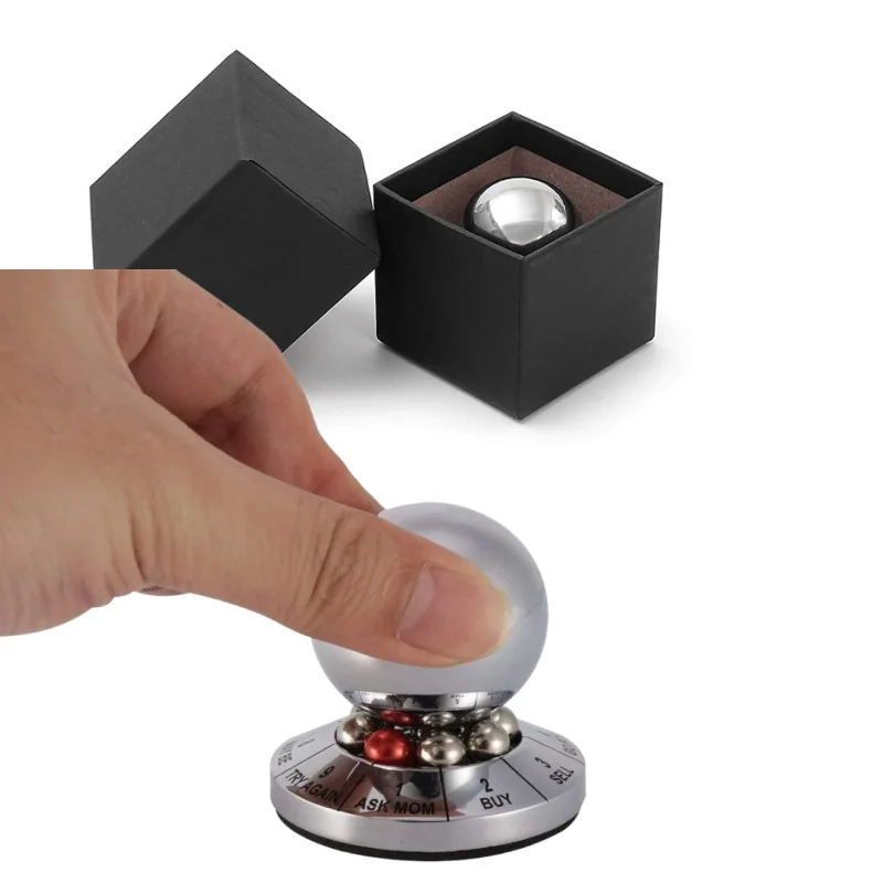 Aluminum Spinning Decision Lucky Ball | Creative Fortune-Making Desktop Ornament - Aluminum Craft Desktop Fortune Ornament New