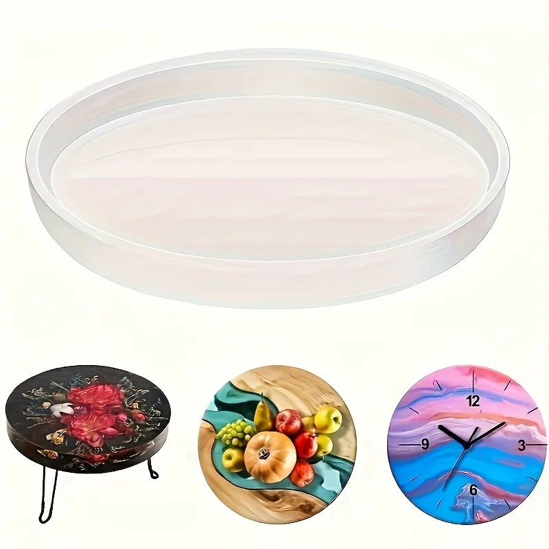 

Extra-Large Resin Table Mold 14/20-inch Round Silicone Epoxy Resin Mold Suitable for River Tables, DIY Crafts, and Round Decorat