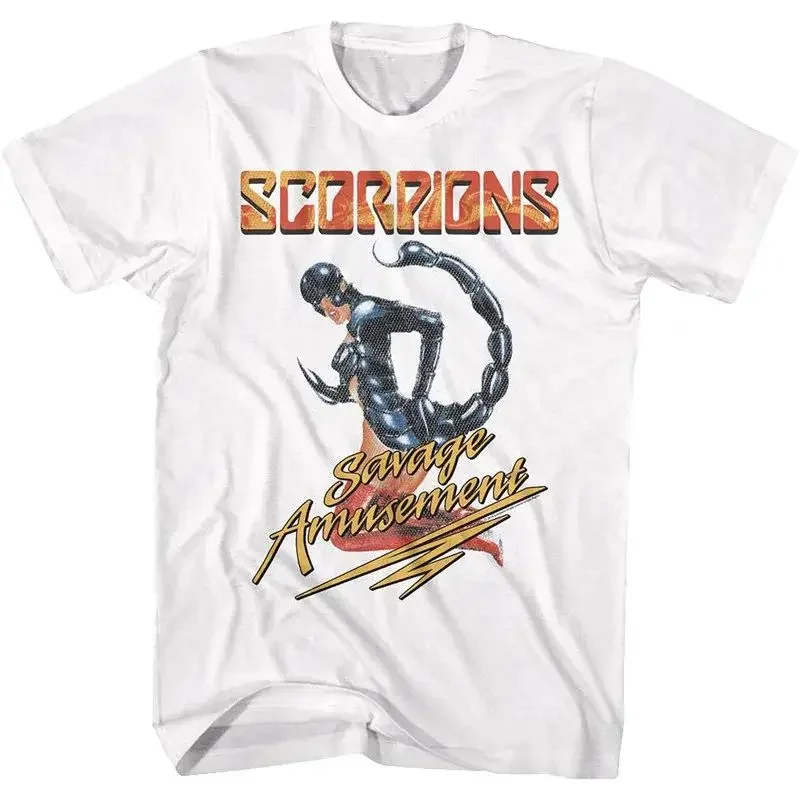 Scorpions Love At First Sting T Shirt Hard Rock Heavy Klaus Meine Ins Y2k Top Vintage T Shirts Casual Loose Print T Shirt Unisex