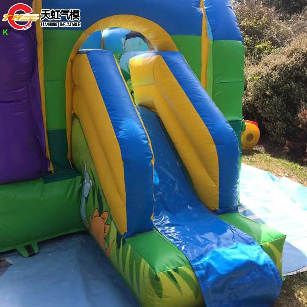 Fast Ship Inflatable Dinosaur Bouncy Castle with Slide Commercial Inflatable Bouncer Combo for Children Carnival