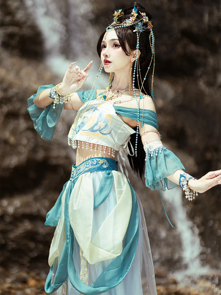 Ming Dynasty Hanfu Women's Chinese Western Exotic Dance Dress Fairy Princess Dress