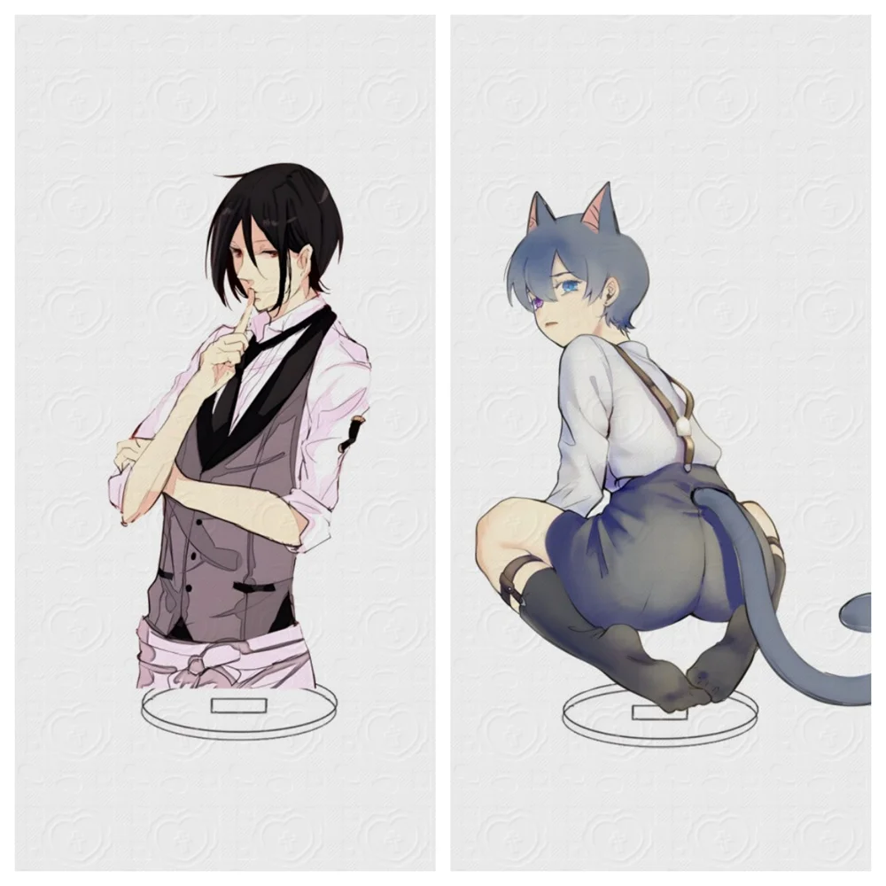 

10CM HOT Anime Black Butler Acrylic Stand Model Cosplay Charm Characters Ornament Accessories Goods Collection Christmas Gifts