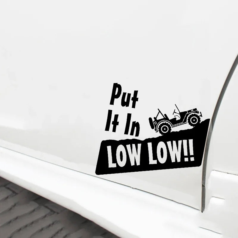 17*15.5cm Put It In Low Low Fits car sticker Vinyl decals Funny Window Bumper Novelty JDM Drift car stickers and decals funny