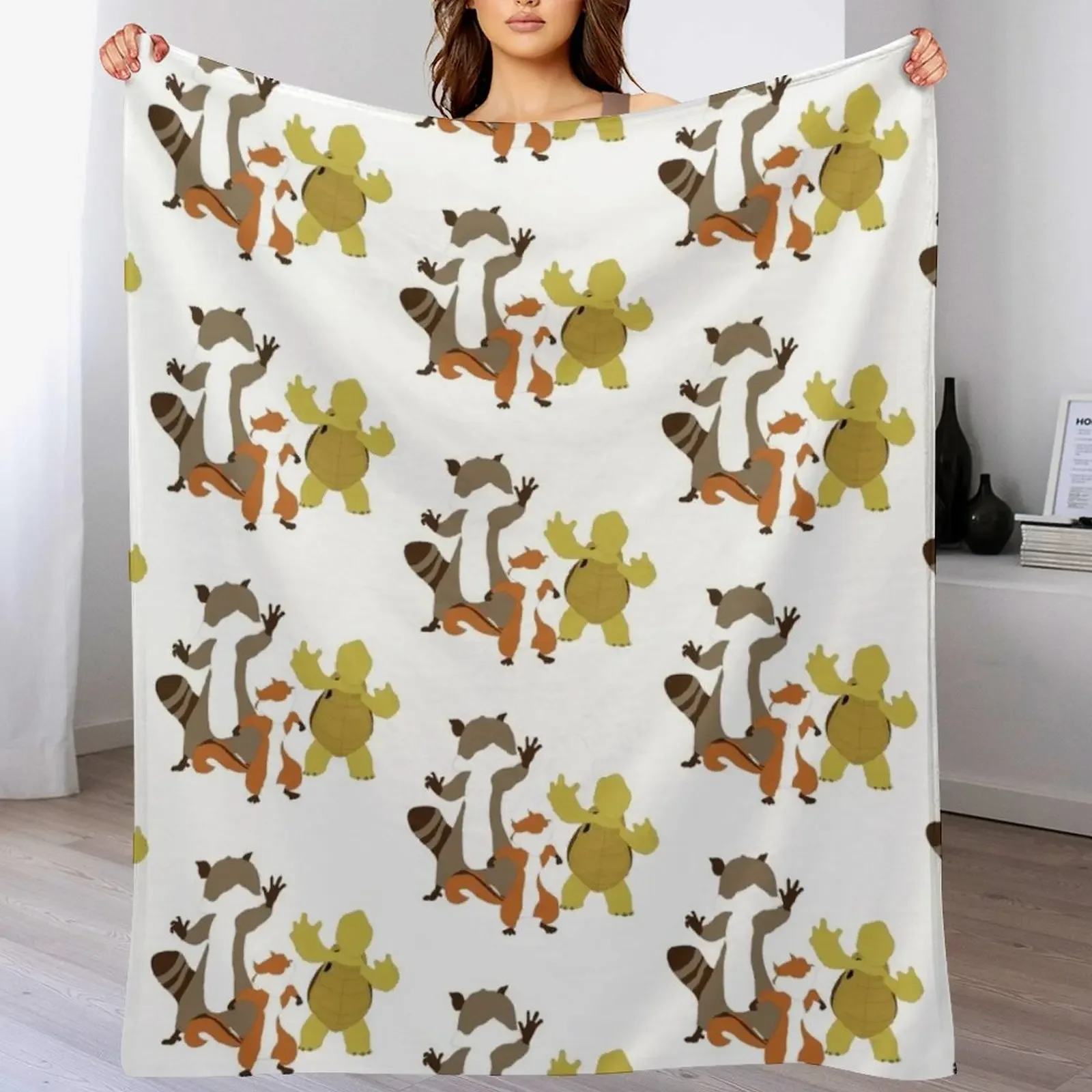 Over the Hedge Throw Blanket All Season Lightweight Soft Blanket for Bed