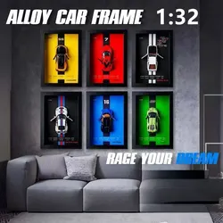 1:32 AE86 911 LP780 Chiron Lykan Hanging Paintings Picture Frame Alloy Car Diecasts & Toy Vehicles Car Model Toys For Children