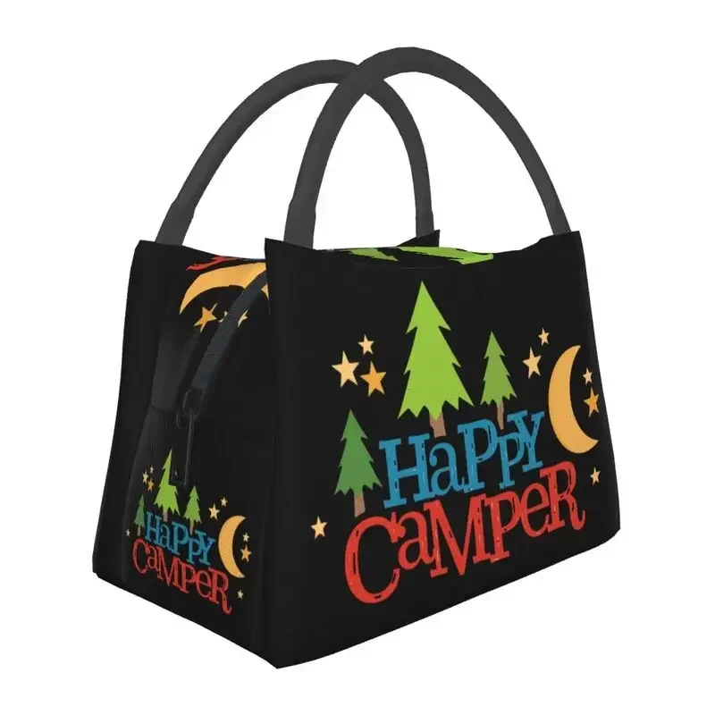 Happy camping insulated bag, women's lunch bag, waterproof exploration, camping insulated lunch bag, office outdoor travel