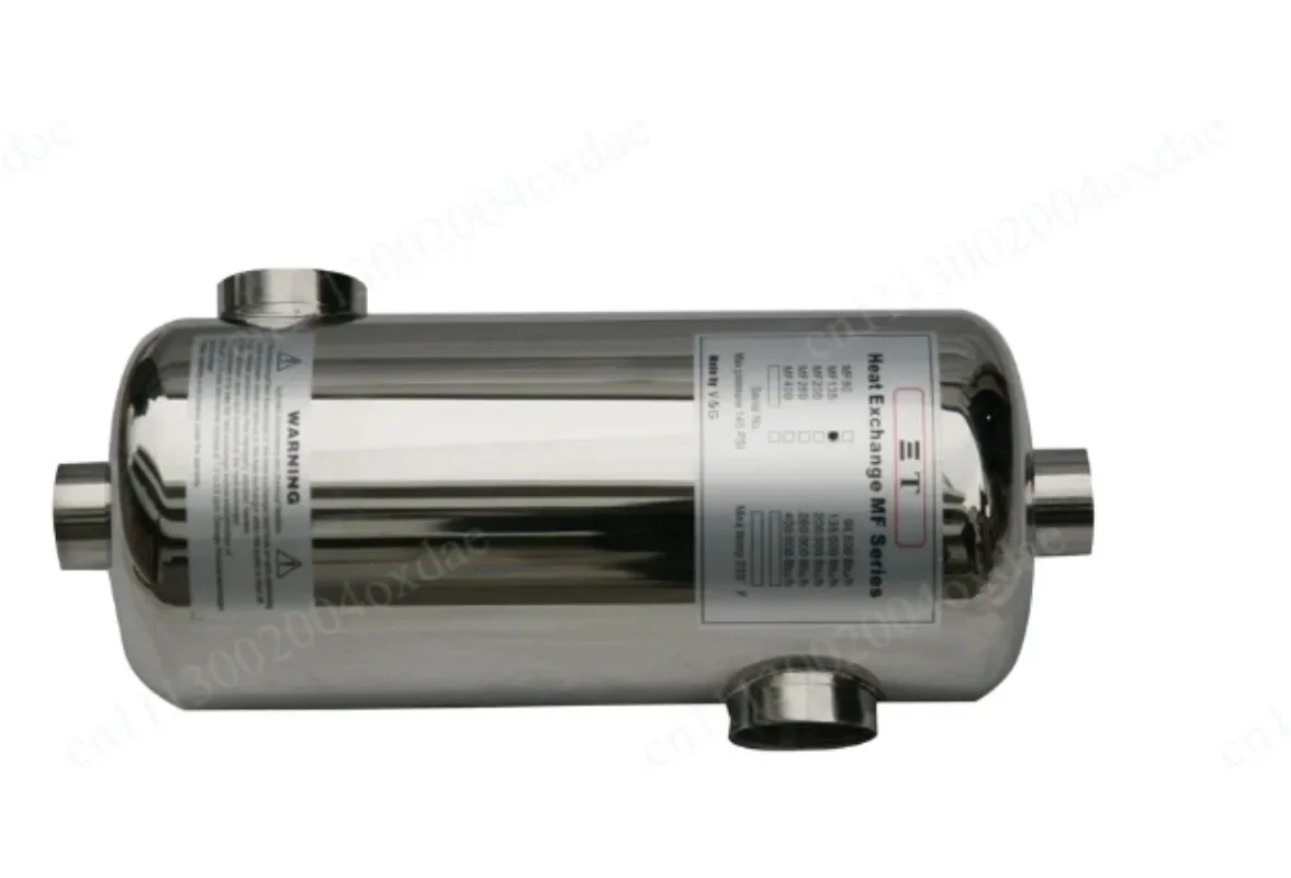 Swimming pool spa cold and hot water heat exchanger stainless steel three T heat exchanger swimming pool tube heat exchanger